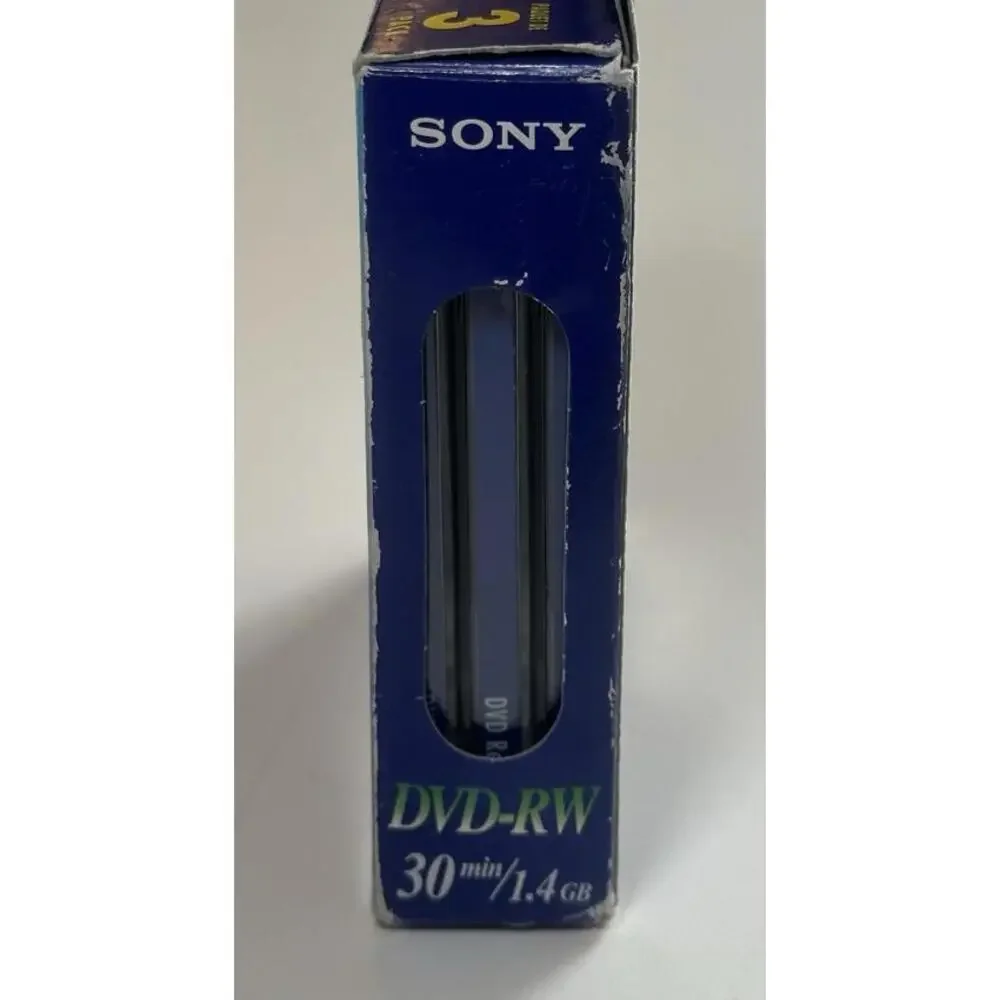 Sony Handycam DvD-RW 30m / 1.4gb 3 Pack Unopened